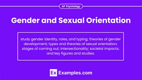 The psychology of sexual orientation and gender .